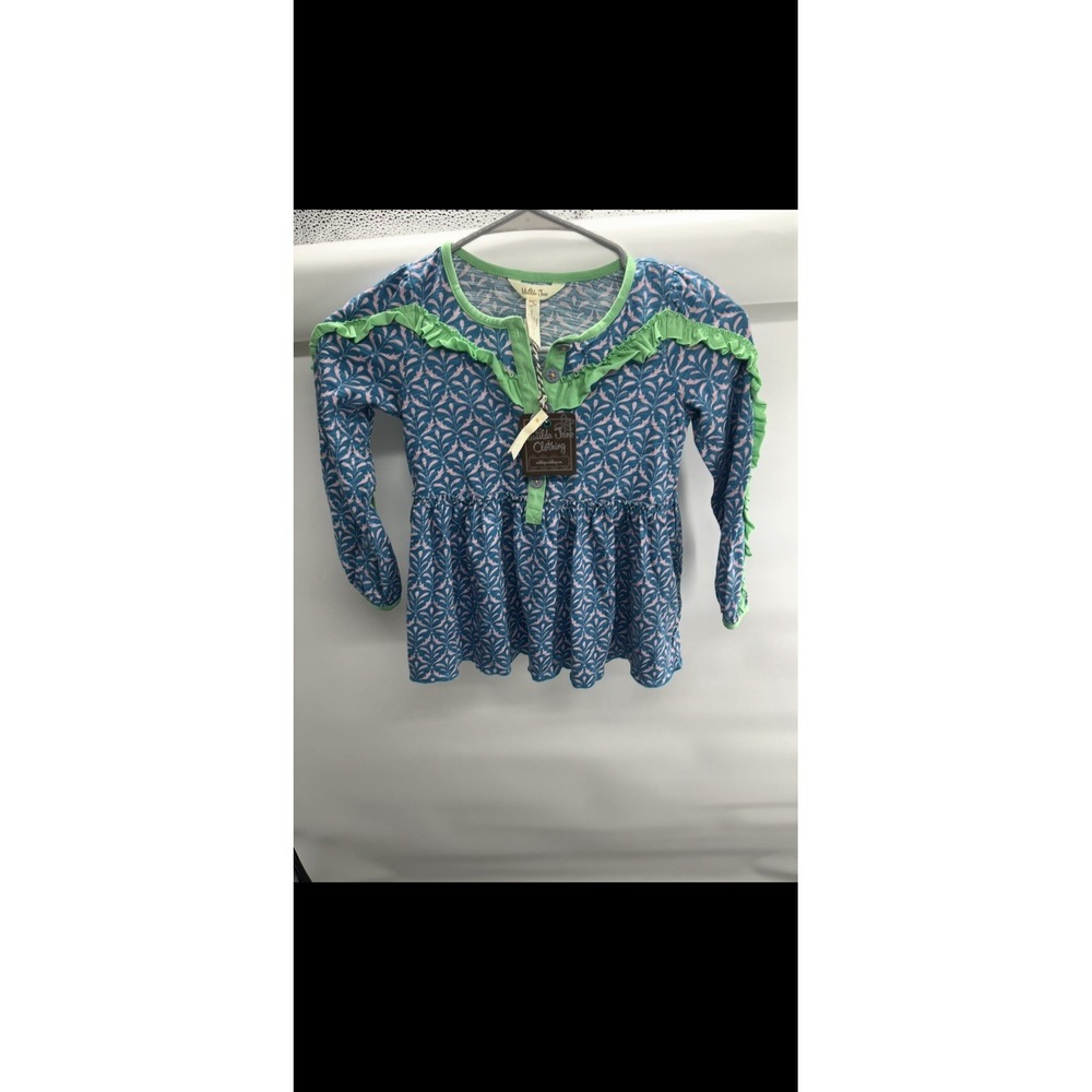 Matilda Jane Girls Head in the Clouds top Ruffles Detail Youth 6 NWT